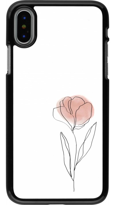 Coque iPhone X / Xs - Spring 23 minimalist flower