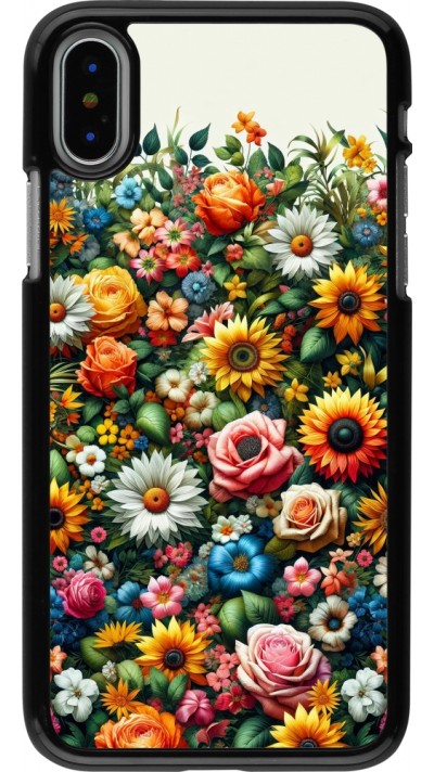 Coque iPhone X / Xs - Summer Floral Pattern