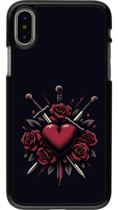 Coque iPhone X / Xs - Valentine 2024 gothic love