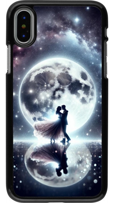 Coque iPhone X / Xs - Valentine 2024 Love under the moon