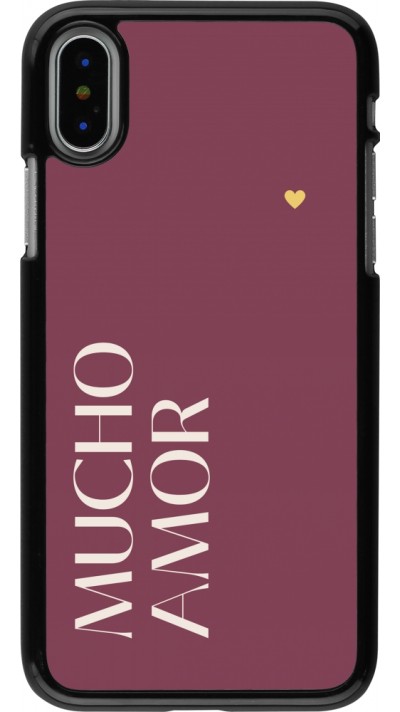 Coque iPhone X / Xs - Valentine 2024 mucho amor rosado