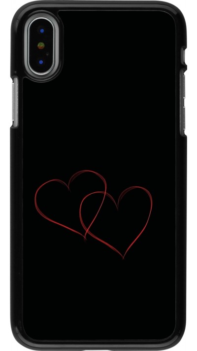 Coque iPhone X / Xs - Valentine 2023 attached heart