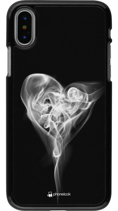 Hülle iPhone X / Xs - Valentine 2022 Black Smoke