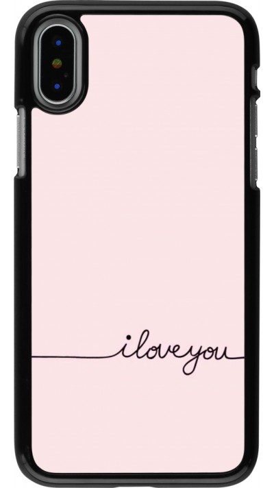 Coque iPhone X / Xs - Valentine 2023 i love you writing