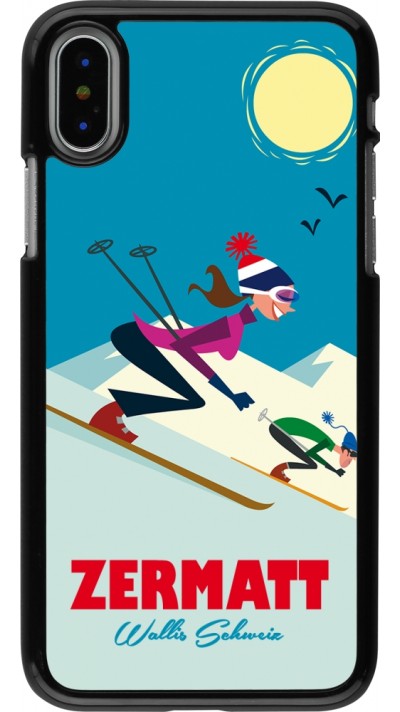 Coque iPhone X / Xs - Zermatt Ski Downhill