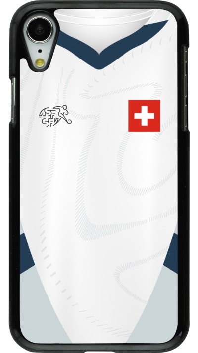 iPhone XR Case Hülle - Schweiz Away personalisierbares Fussballtrikot