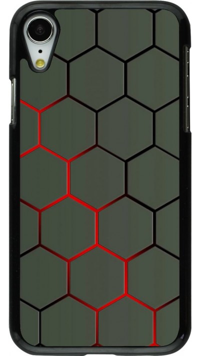 Coque iPhone XR - Geometric Line red