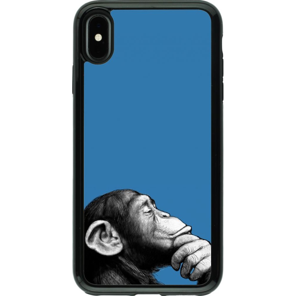 Hülle iPhone Xs Max - Hybrid Armor schwarz Monkey Pop Art