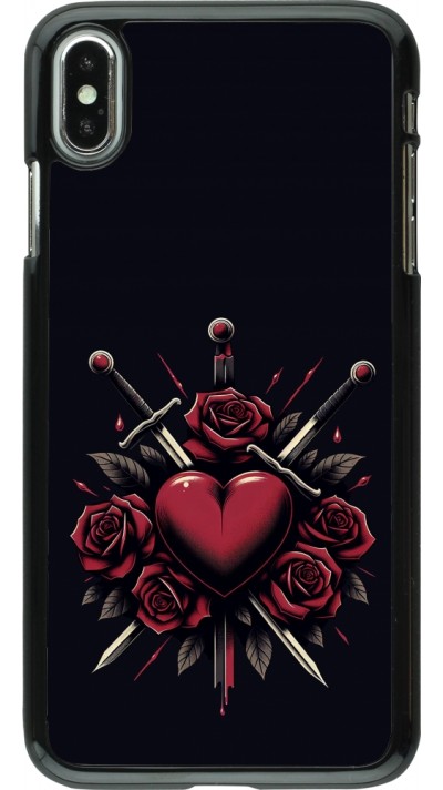 iPhone Xs Max Case Hülle - Valentine 2024 gothic love