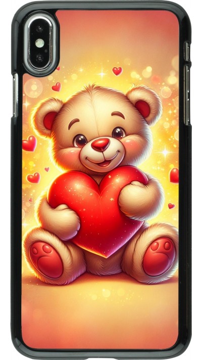 Coque iPhone Xs Max - Valentine 2024 Teddy love