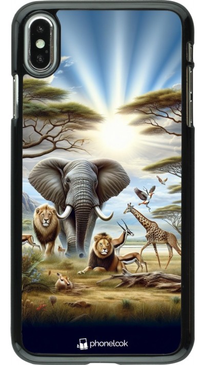 Coque iPhone Xs Max - Vie sauvage africaine