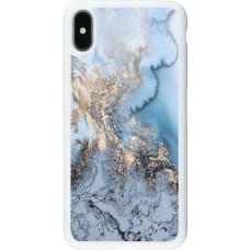 Hülle iPhone Xs Max - Silikon weiss Marble 04