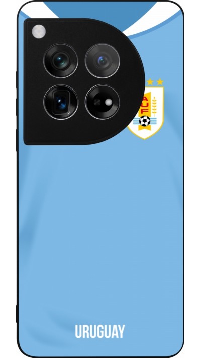 OnePlus 12 Case Hülle - Silikon schwarz Uruguay 2022 personalisierbares Fussballtrikot