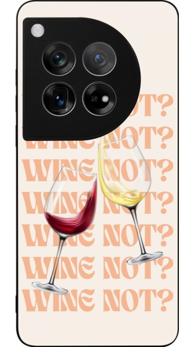 OnePlus 12 Case Hülle - Silikon schwarz Wine not