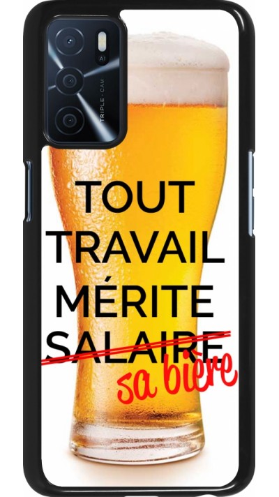 Oppo A16s Case Hülle - Tout travail mérite sa bière