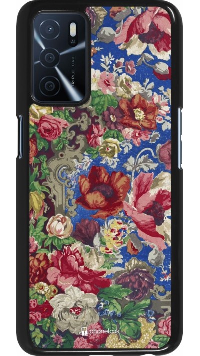 Oppo A16s Case Hülle - Vintage Art Flowers