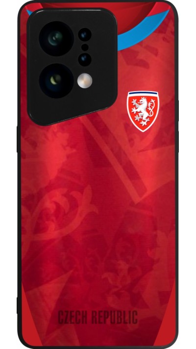 OPPO Find X5 Case Hülle - Silikon schwarz Tschechische Republik personalisierbares Fussballtrikot