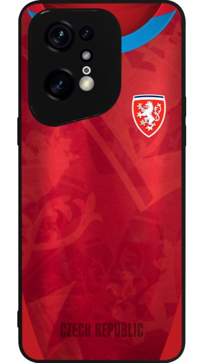 OPPO Find X5 Pro Case Hülle - Silikon schwarz Tschechische Republik personalisierbares Fussballtrikot