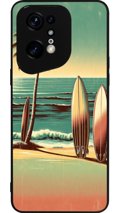 OPPO Find X5 Pro Case Hülle - Silikon schwarz Surf Paradise