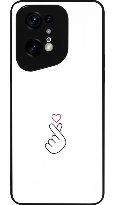 OPPO Find X5 Pro Case Hülle - Silikon schwarz Valentine 2024 heat by Millennials