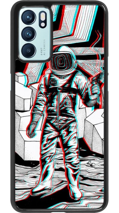 Hülle Oppo Reno6 5G - Anaglyph Astronaut