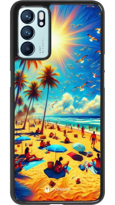 OPPO Reno6 5G Case Hülle - Sommer Paradies Farbe