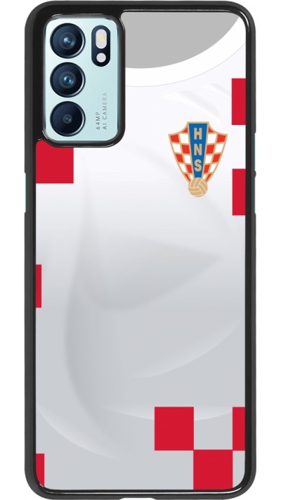 Oppo Reno6 5G Case Hülle - Kroatien 2022 personalisierbares Fussballtrikot