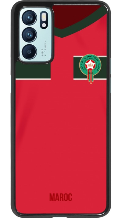 Oppo Reno6 5G Case Hülle - Marokko 2022 personalisierbares Fussballtrikot