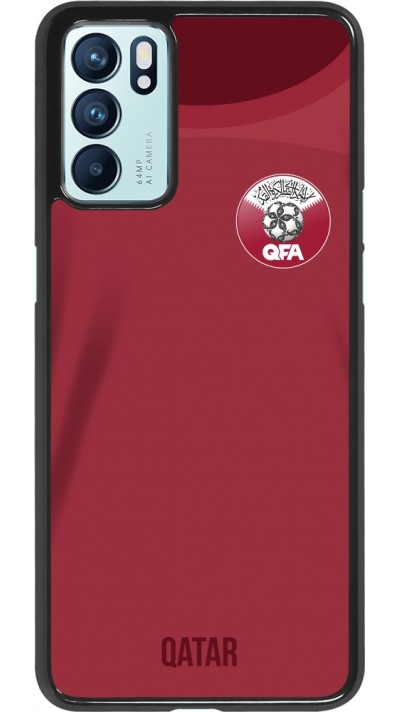 Oppo Reno6 5G Case Hülle - Katar 2022 personalisierbares Fussballtrikot