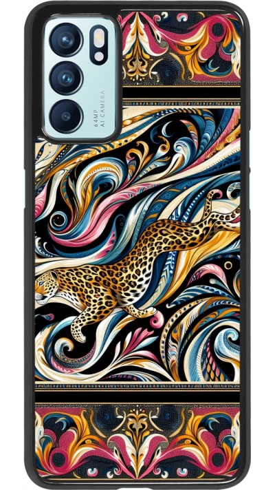 OPPO Reno6 5G Case Hülle - Leopard Abstrakte Kunst