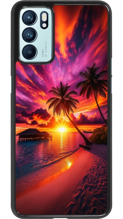 OPPO Reno6 5G Case Hülle - Malediven Abenddämmerung Glückseligkeit