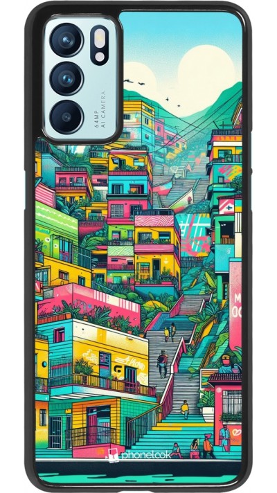 OPPO Reno6 5G Case Hülle - Medellin Comuna 13 Kunst