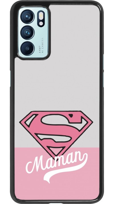 OPPO Reno6 5G Case Hülle - Mom 2024 Super hero maman