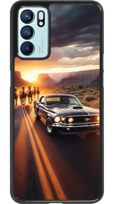 OPPO Reno6 5G Case Hülle - Mustang 69 Grand Canyon