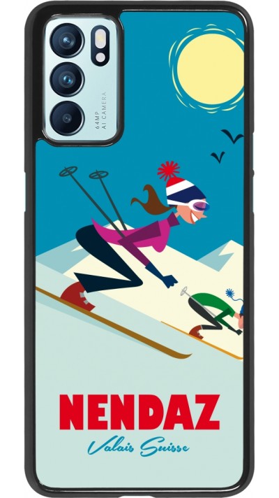 OPPO Reno6 5G Case Hülle - Nendaz Ski Downhill