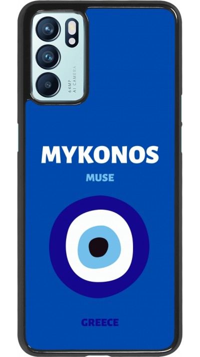 OPPO Reno6 5G Case Hülle - Pop Summer Destination Mykonos