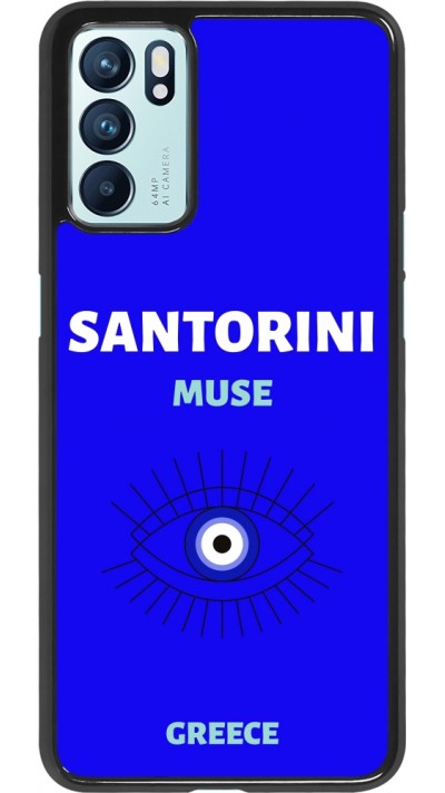 OPPO Reno6 5G Case Hülle - Pop Summer Destination Santorini