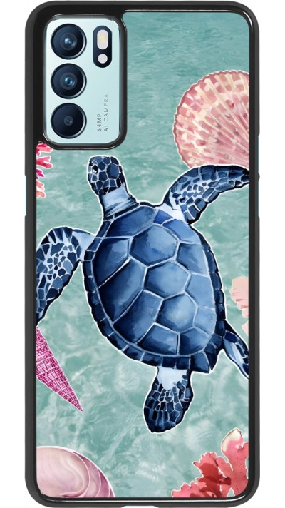 OPPO Reno6 5G Case Hülle - Preppy Turtle