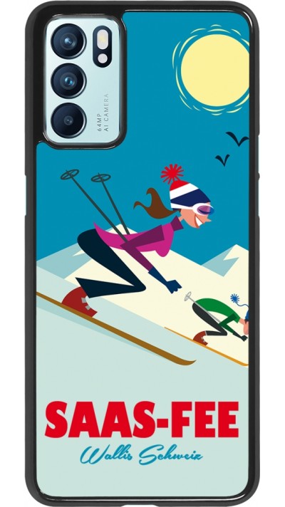 Oppo Reno6 5G Case Hülle - Saas-Fee Ski Downhill