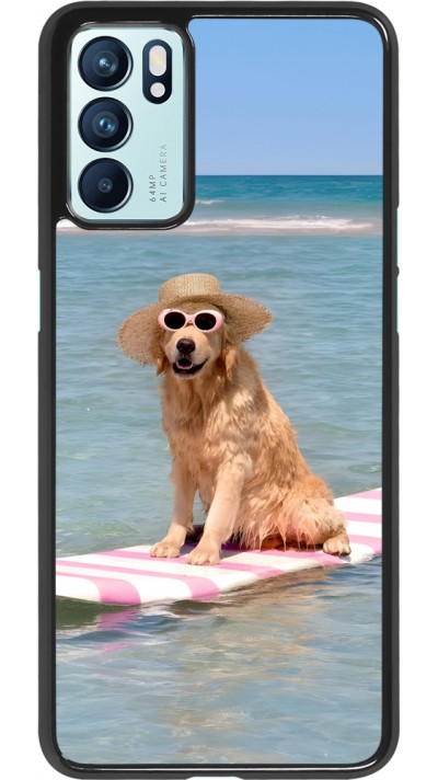 OPPO Reno6 5G Case Hülle - Summer Dog on Paddle