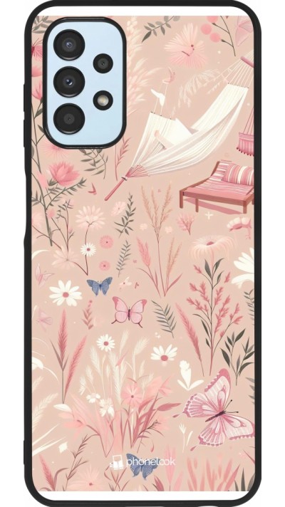 Coque Samsung Galaxy A13 5G - Silicone rigide noir Summer Pastel Pattern