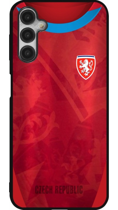 Samsung Galaxy A14 5G Case Hülle - Silikon schwarz Tschechische Republik personalisierbares Fussballtrikot