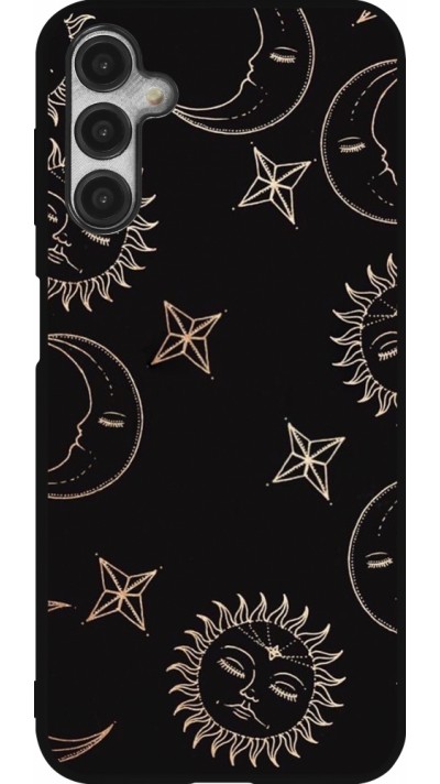 Coque Samsung Galaxy A14 5G - Silicone rigide noir Suns and Moons