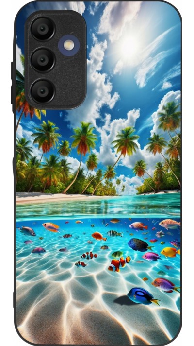 Samsung Galaxy A15 Case Hülle - Silikon schwarz Strandparadies