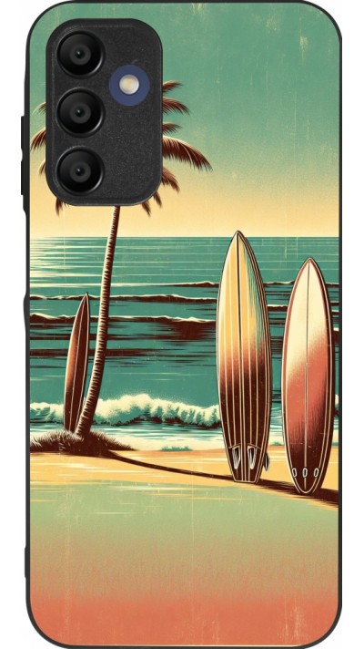 Samsung Galaxy A15 Case Hülle - Silikon schwarz Surf Paradise