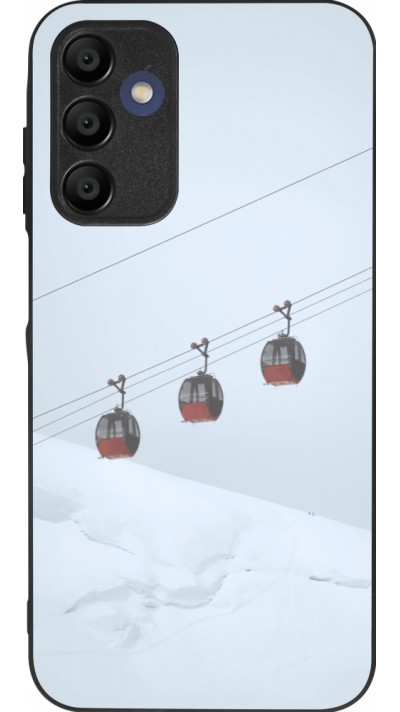 Samsung Galaxy A15 Case Hülle - Silikon schwarz Winter 22 ski lift