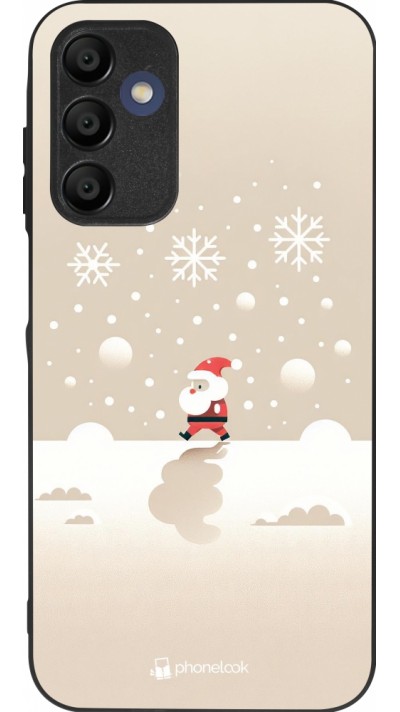 Samsung Galaxy A15 Case Hülle - Silikon schwarz Weihnachten 2023 Minimalistischer Weihnachtsmann