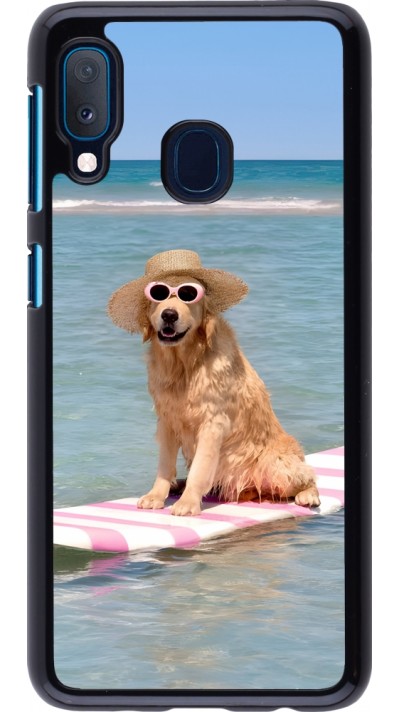 Coque Samsung Galaxy A20e - Summer Dog on Paddle