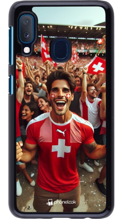 Coque Samsung Galaxy A20e - Supporter Suisse Euro 2024