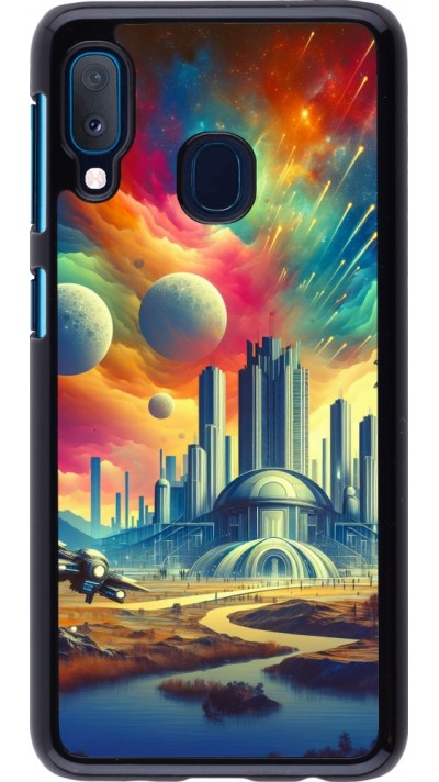 Coque Samsung Galaxy A20e - Ville extra-dôme futuriste